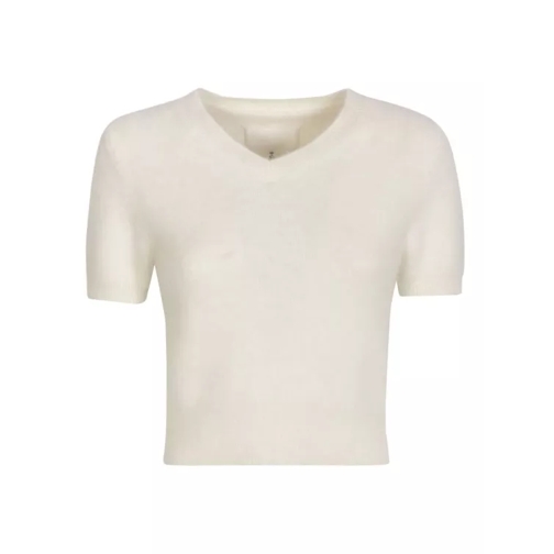Maison Margiela Brushed-Effect Short-Sleeve Sweatshirt Neutrals 