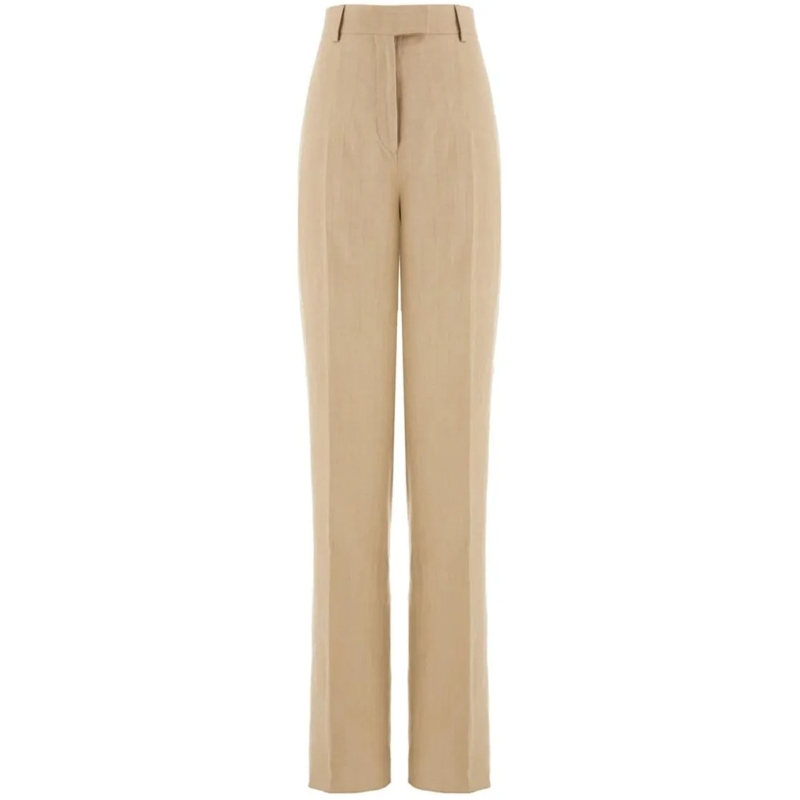 Salvatore Ferragamo  Sand Beige Tailored Trousers Neutrals