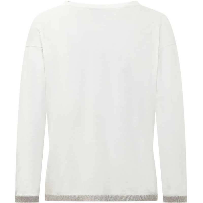 Gran Sasso  Pullover con Scollo a V weiß(Image 2)