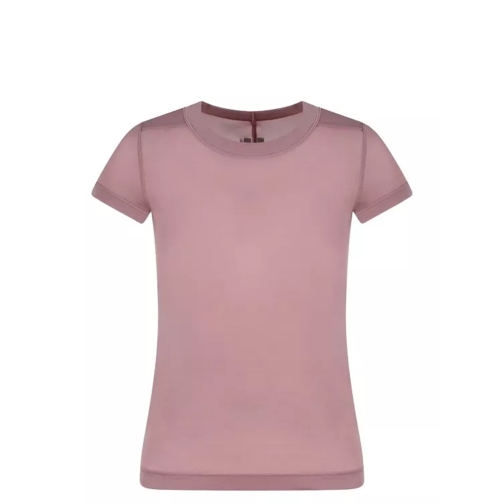 Rick Owens Cropped Level T-Shirt Pink 