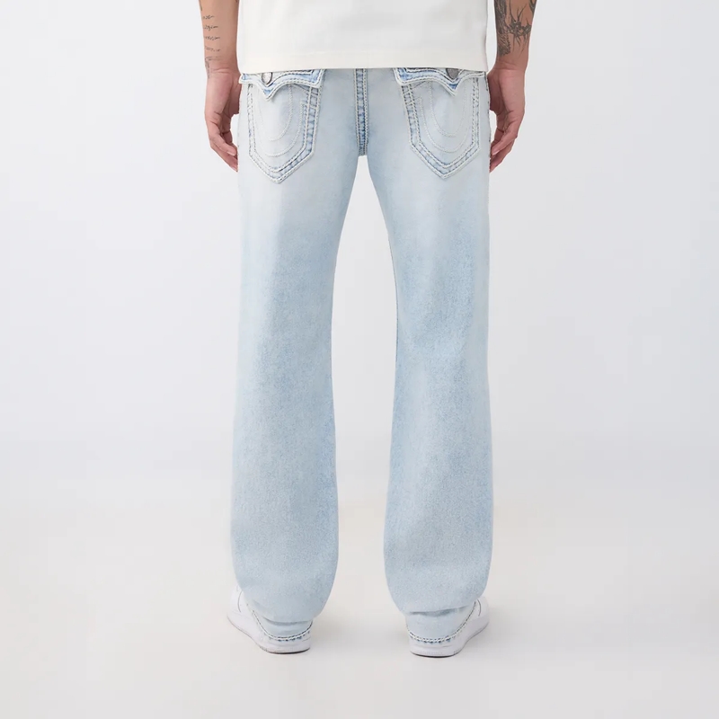 True Religion Jeans - Modell: Ricky- Länger 34- Entspannte Passform hell-blau(Image 4)
