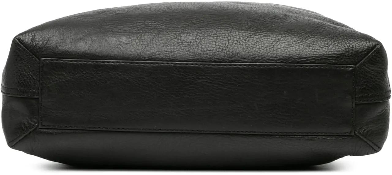 Burberry Shoppers Leather Tote in zwart
