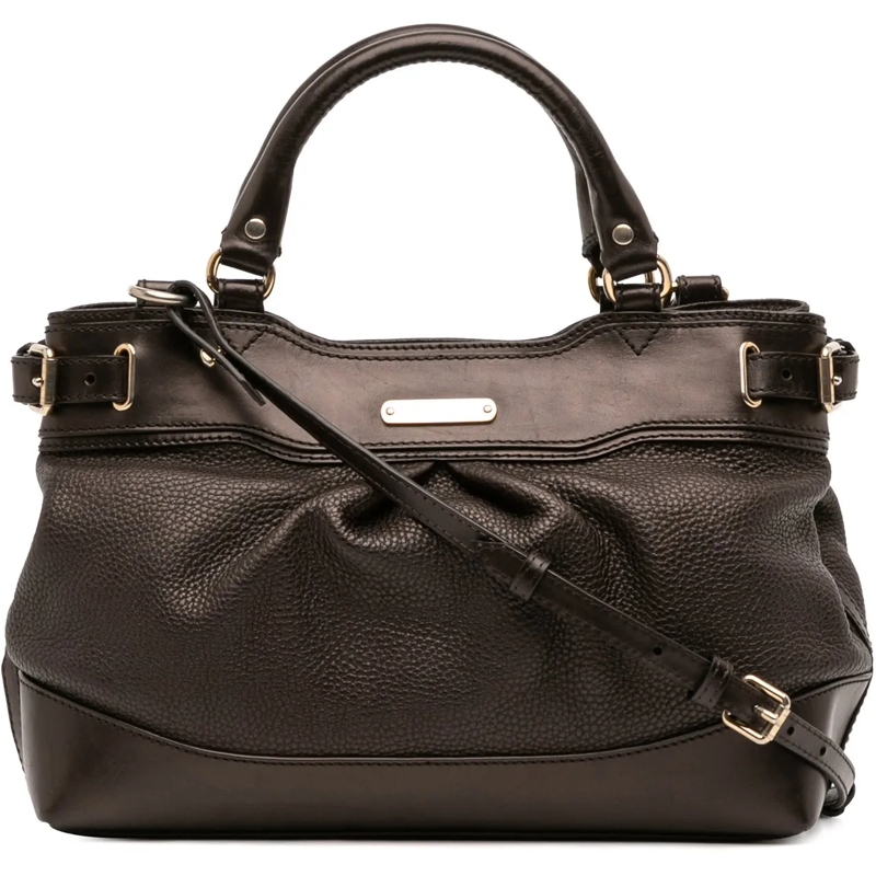 Burberry Sac à bandoulière Calfskin Bridle Hepburn Satchel braun