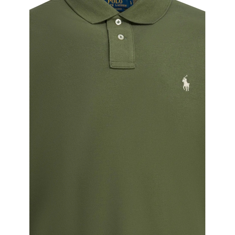 Polo Ralph Lauren Polohemd Classic Green Polo Shirt With Textured Fabric And  Grey(Image 3)