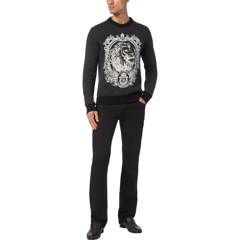 BILLIONAIRE  Rundhalspullover schwarz(Image 3)