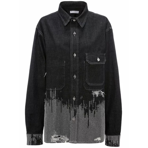J.W.Anderson Gray Studded Workwear Denim Shirt Black 
