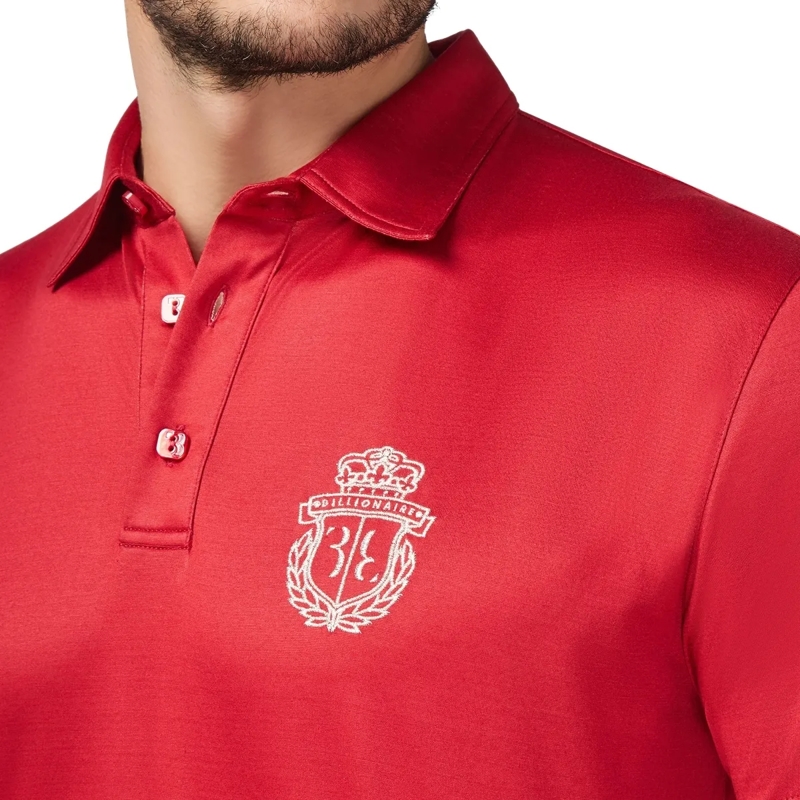BILLIONAIRE Top Poloshirt Crest rot(Image 4)