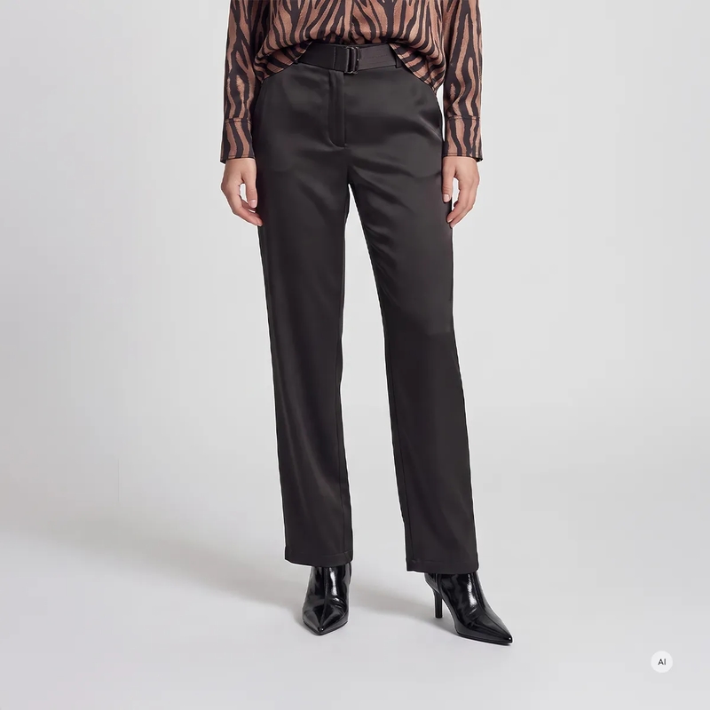 Marc Aurel Stoffhose Hose- angesetzter Bund- Eingrifftaschen mit Rei schwarz(Image 3)
