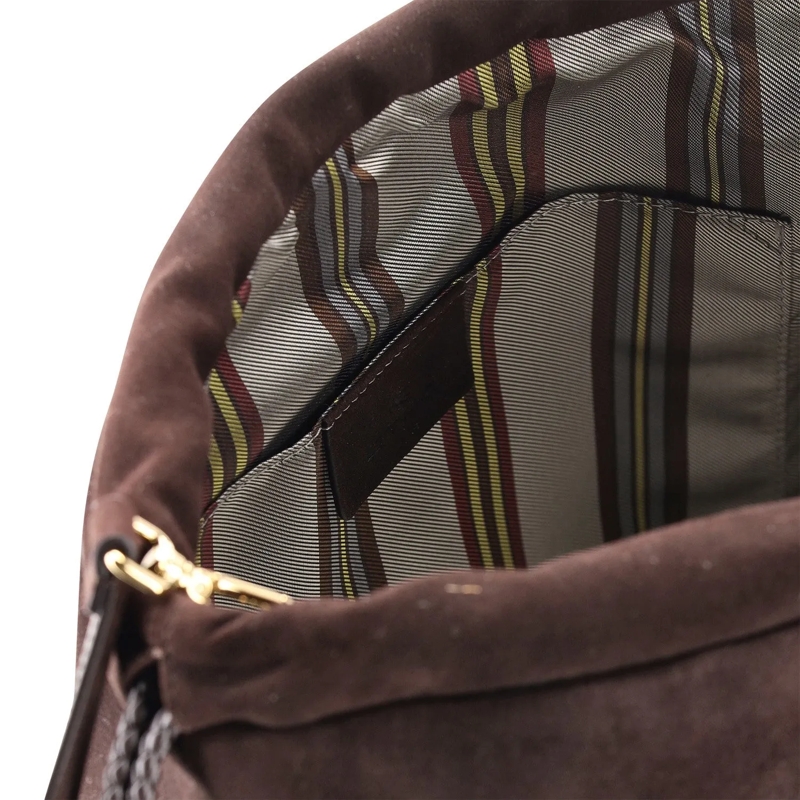 Etro Sac à bandoulière Tasche Kalispera aus Veloursleder braun(Image 4)