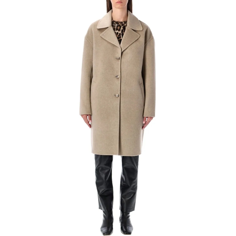 Anine Bing Overgangsmantel Portia Wool Cashmere Coat Neutrals