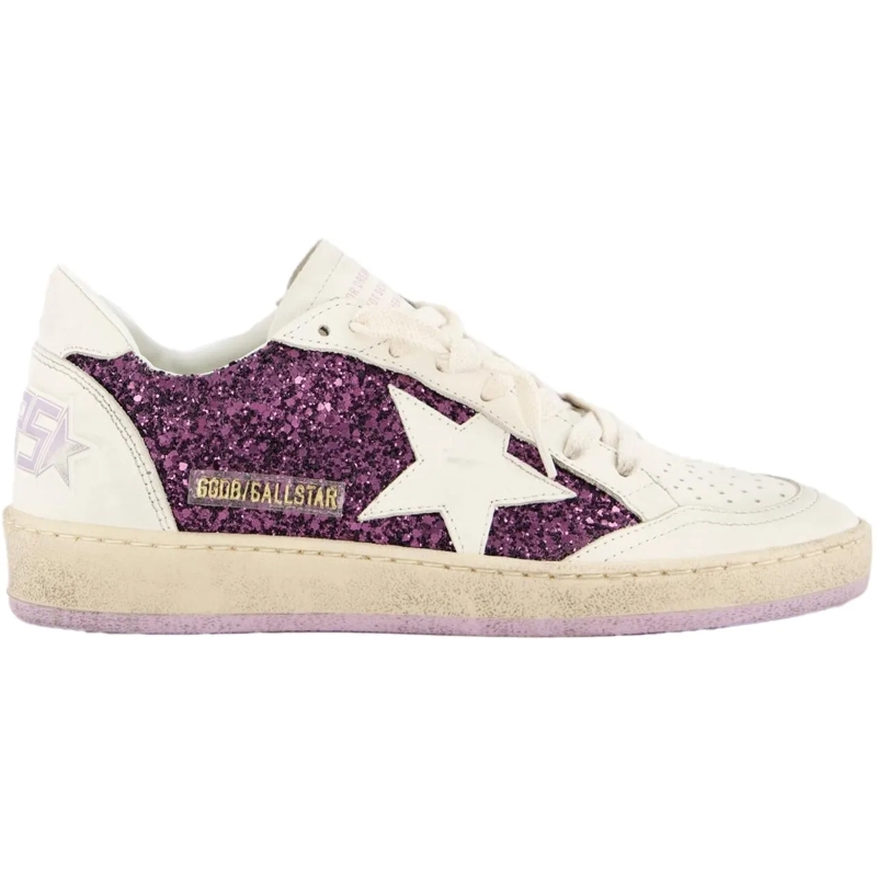 Golden Goose Low-Top-Sneaker Dames Ball Star Sneaker Roze/Wit rose