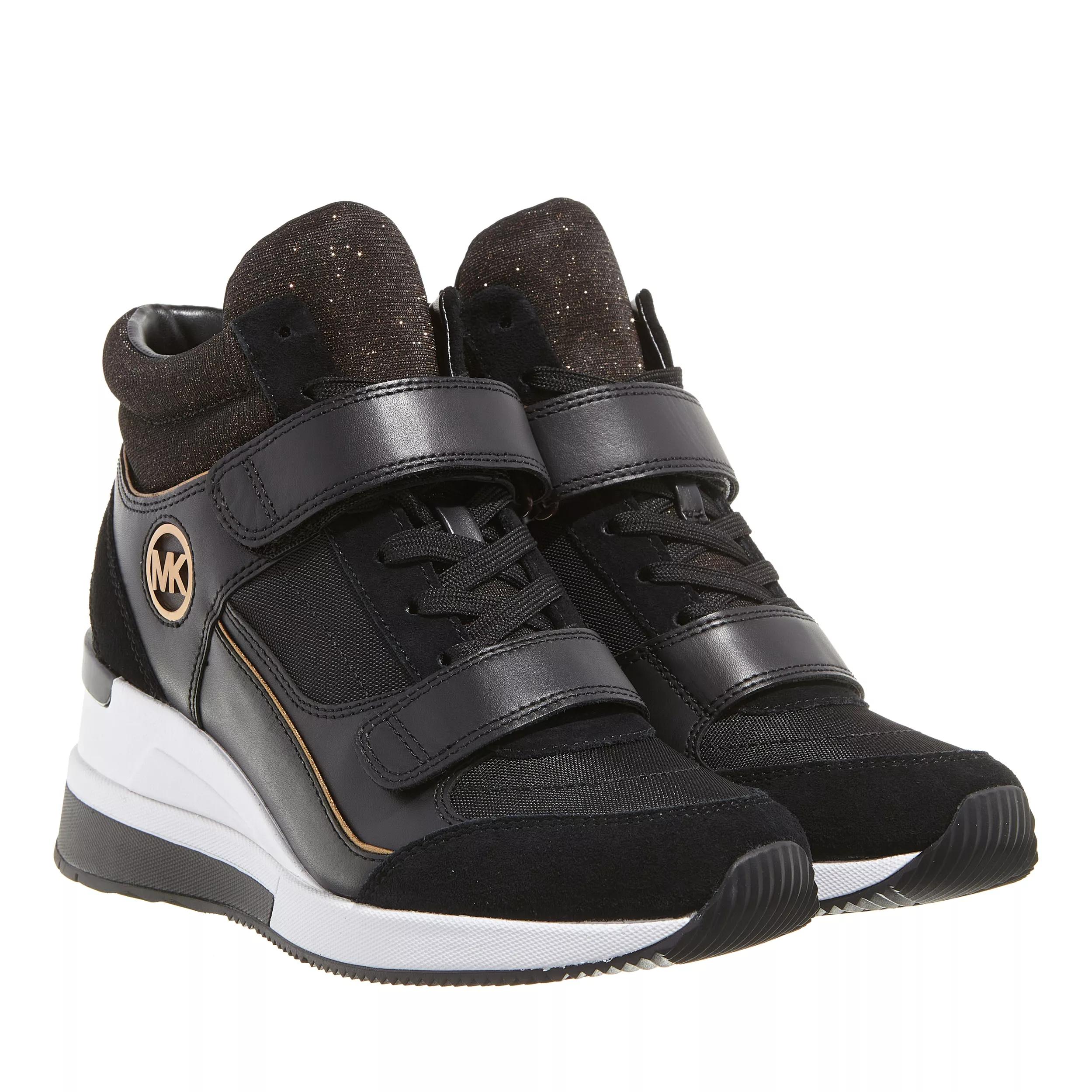 Michael kors black store high top sneakers