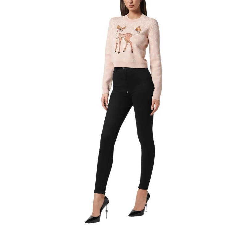 Philipp Plein Pullover Pullover Round Neck Ls Monogram beige(Image 3)