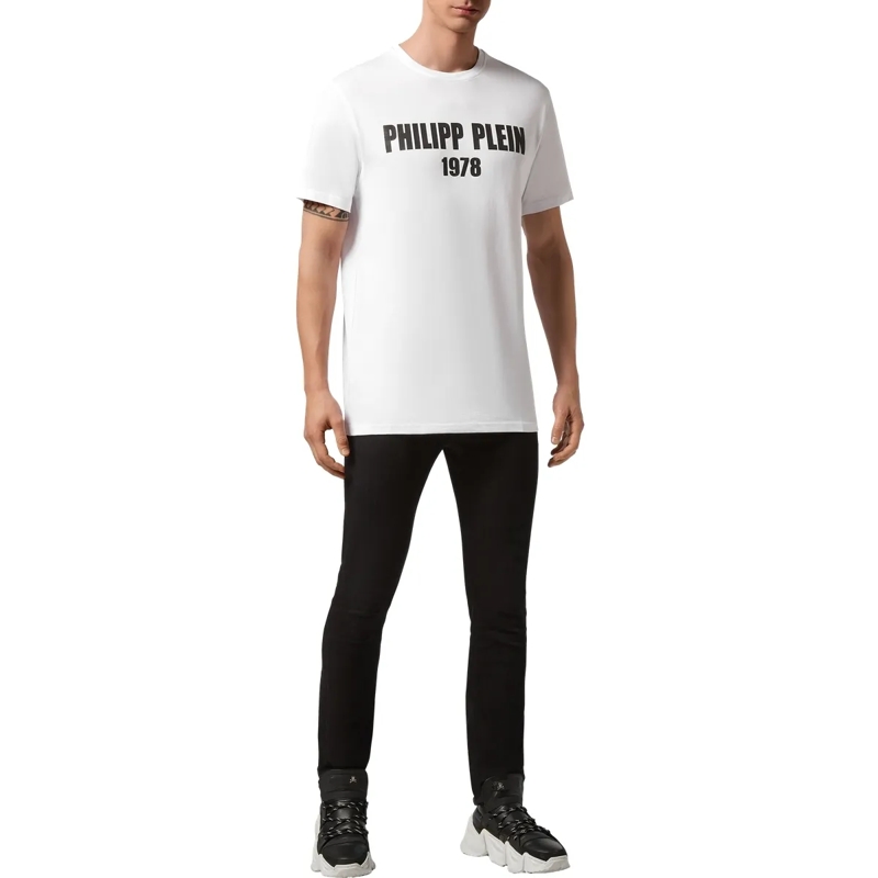 Philipp Plein T-Shirt T-Shirt Rundhalsausschnitt Ss weiss(Image 5)