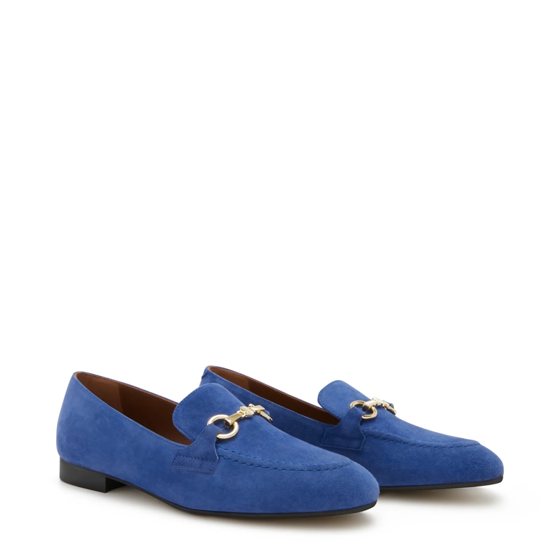 Isabel Bernard Stiefel Vendôme Fleur Loafers Blau