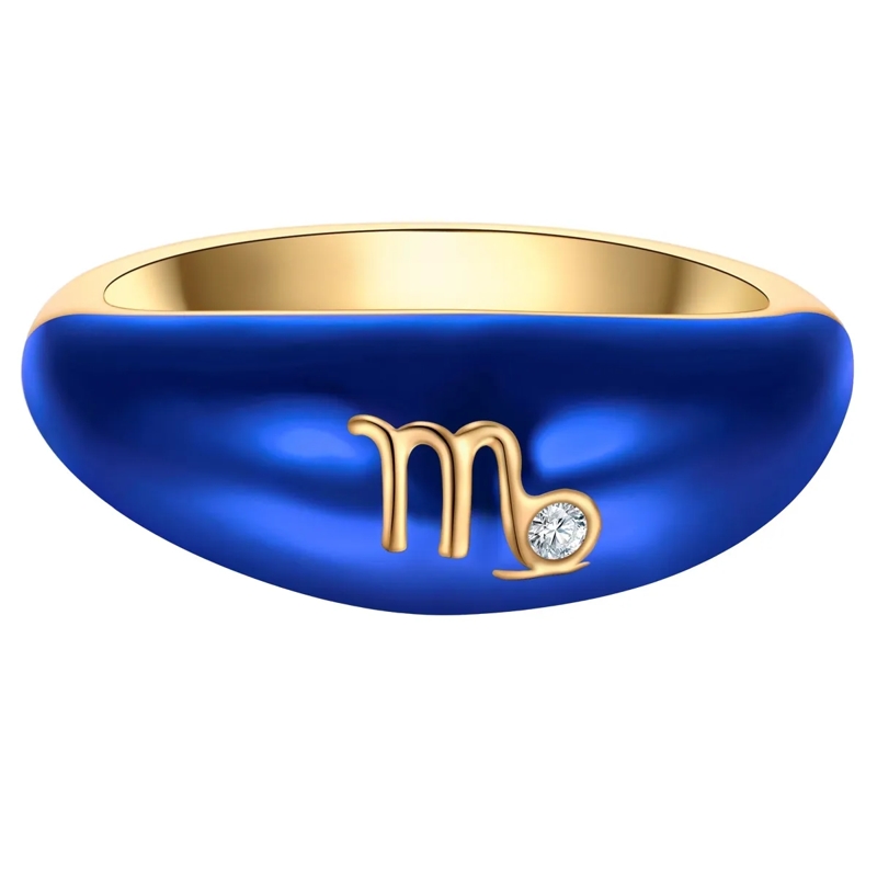 Glanzstücke München Ring Sterling Silber Ring Zirkonia Sternzeichen Jungfra gold