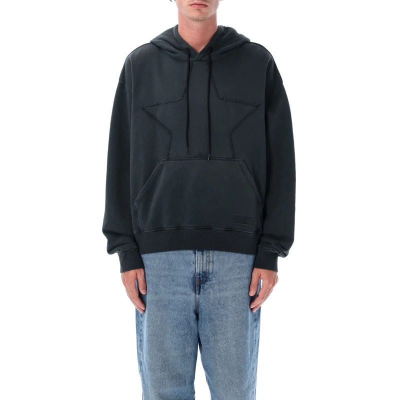 MM6 Maison Margiela  Oversized Star Hoodie Sweatshirt Blue