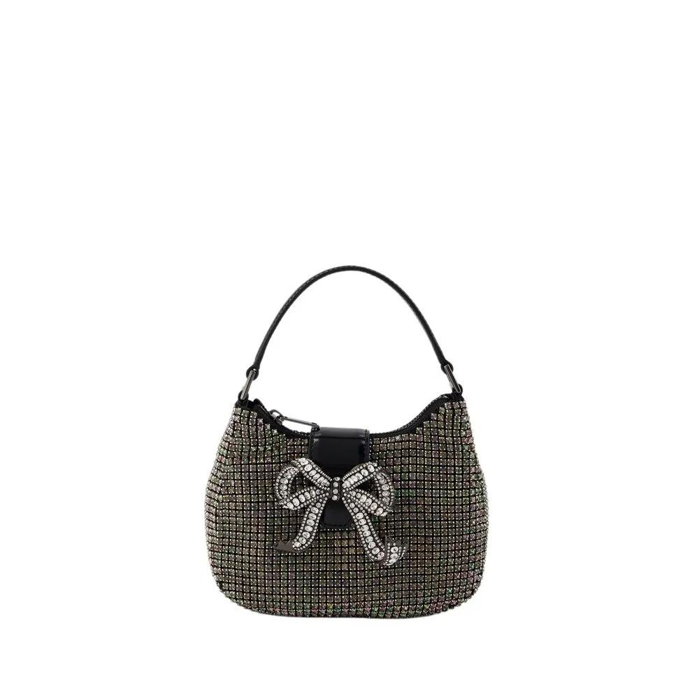 self-portrait Shopper - Rhinestone Crescent Shoulder Bag - Synthetic - Mul - Gr. unisize - in Bunt - für Damen