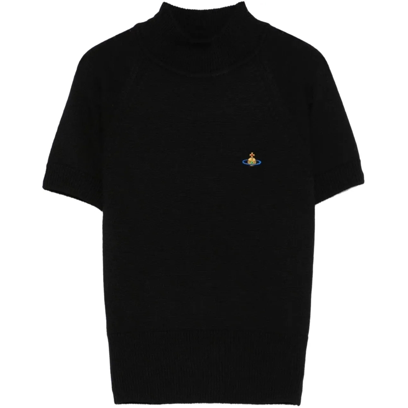 Vivienne Westwood T-Shirt Bea Turtleneck Top Black schwarz