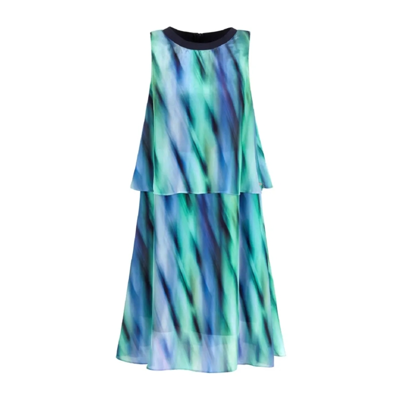 Armani Exchange Midi-jurk Multicolor Satin Dress Multicolor