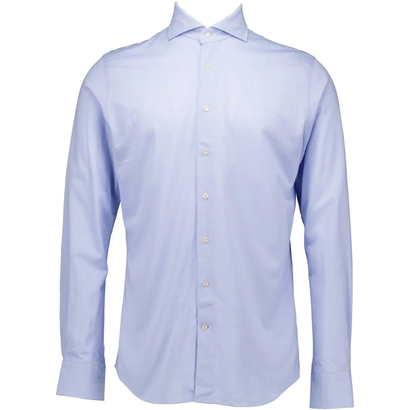 PROFUOMO  Profuomo X-cutaway Sf Sc Lange Mouw Overhemden Bla blau