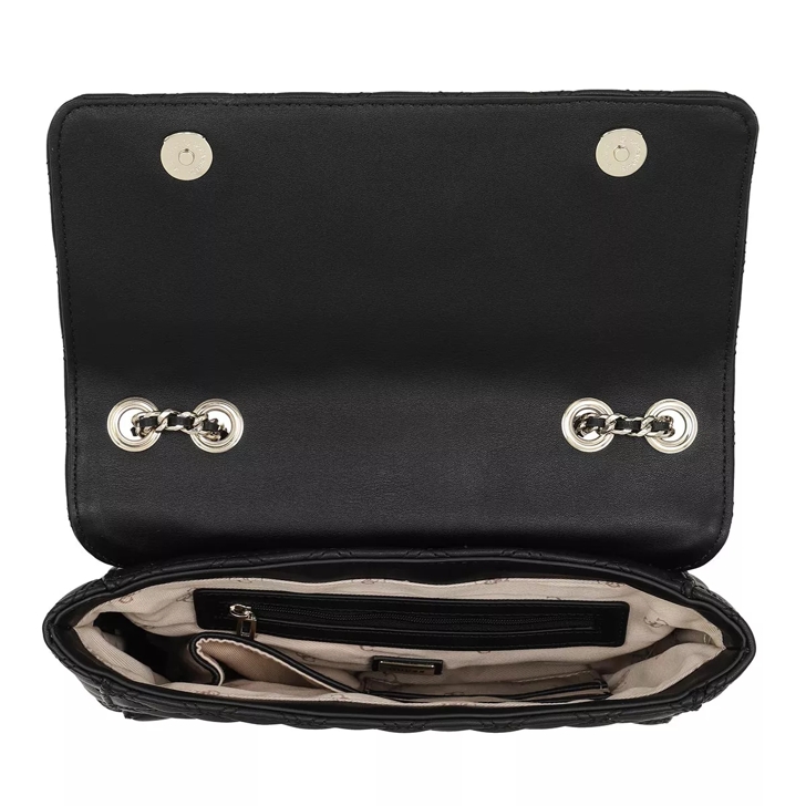 Guess Victoria Chain Shoulder Bag in Black