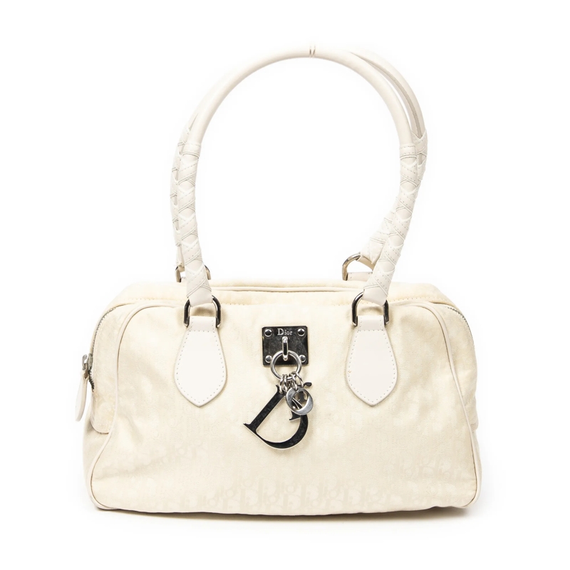 Christian Dior Crossbody Bag Medium Lovely Tote offwhite