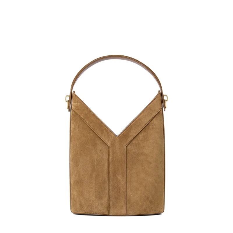 Saint Laurent Crossbody Bag Handtasche aus Veloursleder braun(Image 2)