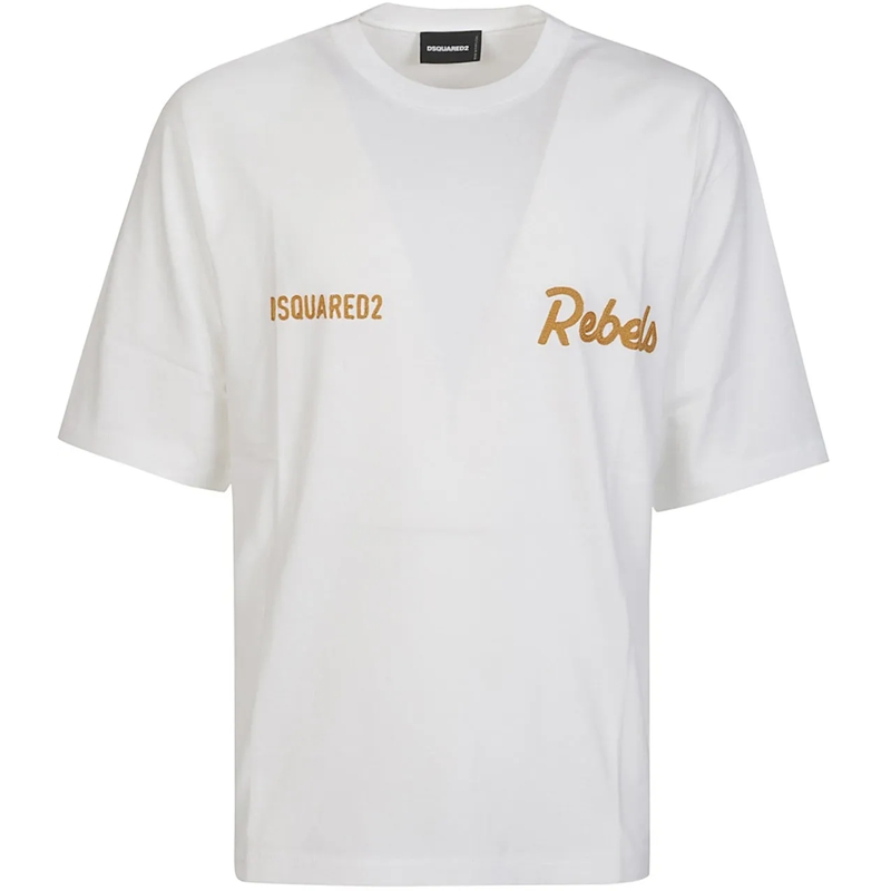 Dsquared2 T-Shirt Loose Fit T-shirt White weiß