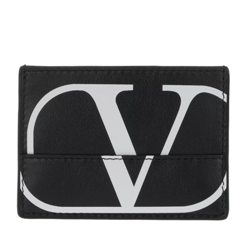 Valentino Garavani Card Holder Leather Black/White Porte-cartes