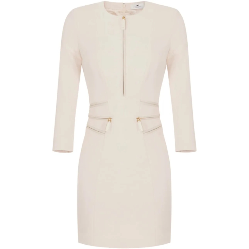 Elisabetta Franchi Robe midi Dresses Milk weiß