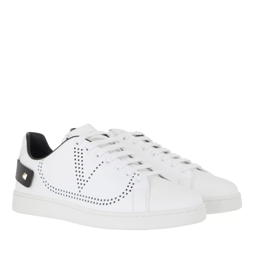 Valentino Garavani Backnet Sneakers Leather White/Black Low-Top Sneaker