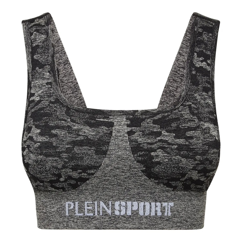Plein Sport Top Sport Bh Logo schwarz