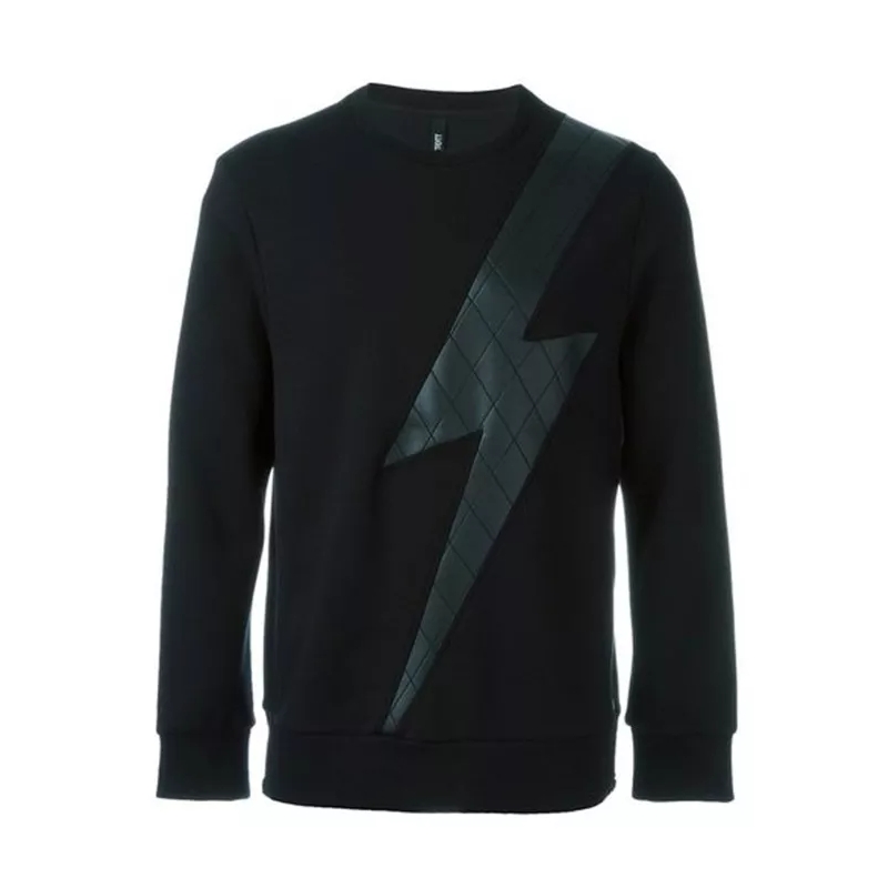 Neil Barrett  Black Flash Design Sweatshirt Black