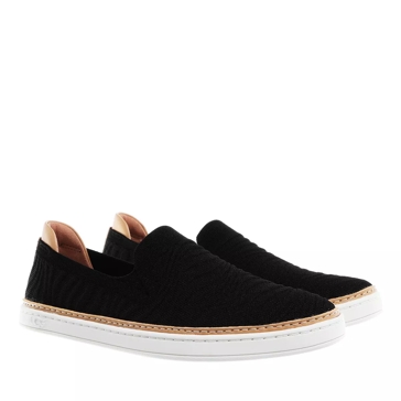 Ugg black best sale leather slip ons