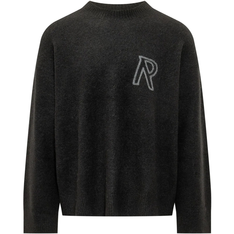 Represent  Maglia Girocollo con Monogramma dunkelgrau