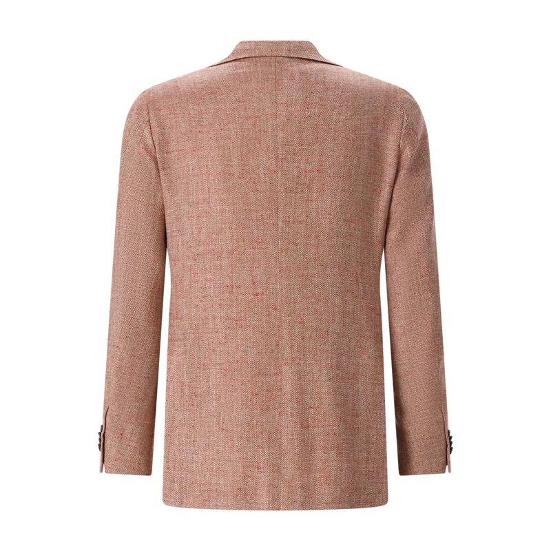 Emanuela Caruso Anzugjacke Sakko Aida aus Seidenmix braun(Image 3)