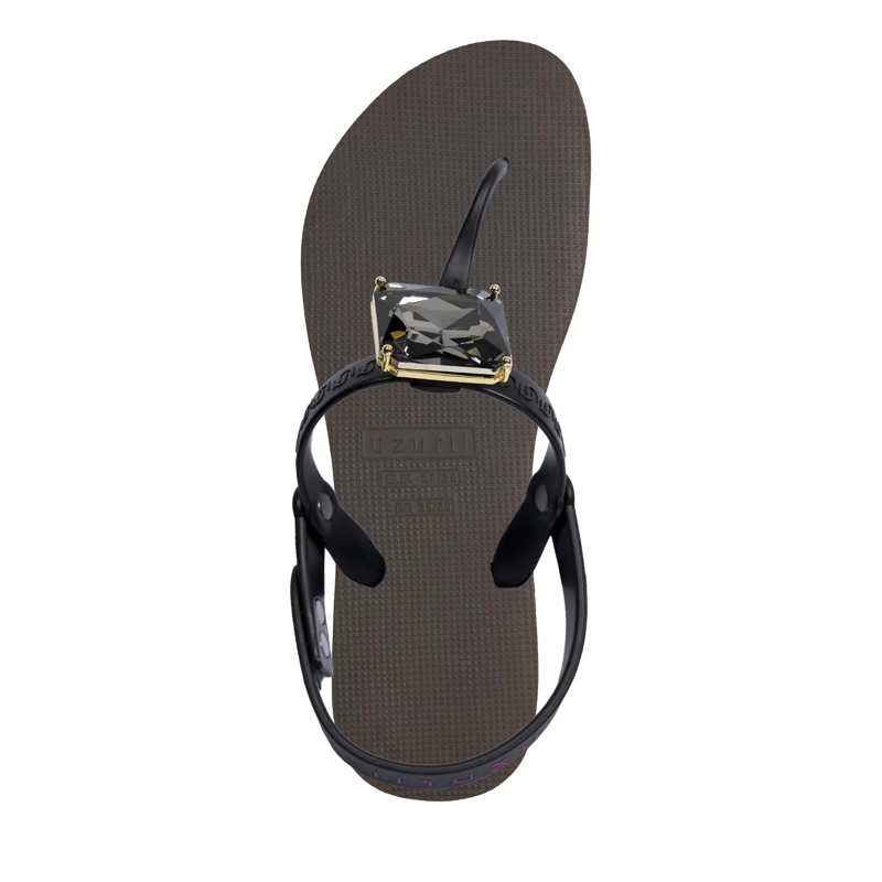 UZURII Flip Flops Zehentrenner Selena Diamond Silver mocca(Image 3)