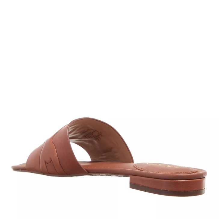 Brown slip on sandals 2025
