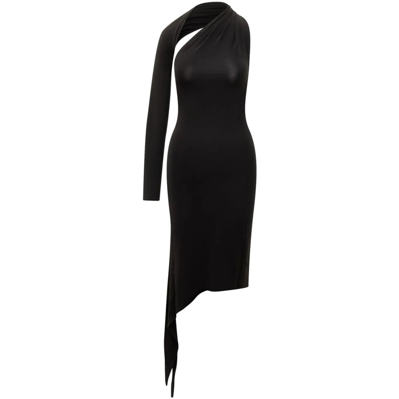 Courrèges Maxikleid Abito Courreges schwarz