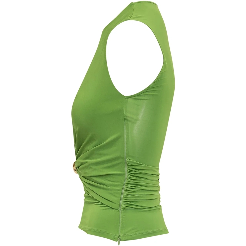 Elisabetta Franchi Top Top Con Nodo grün(Image 3)