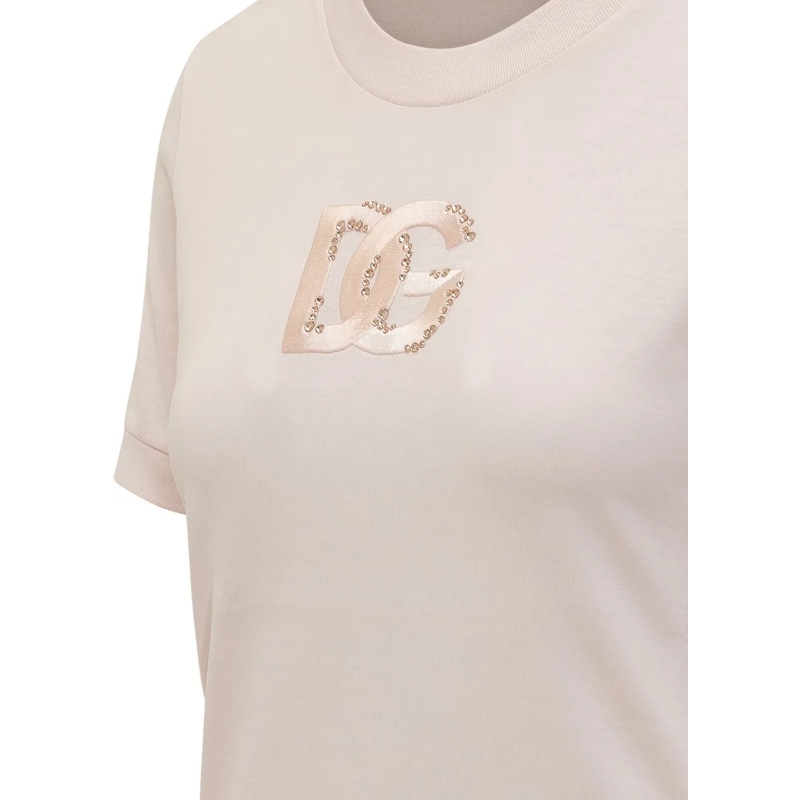 Dolce&Gabbana T-shirt T-shirt Girocollo con Logo weiß(Image 3)
