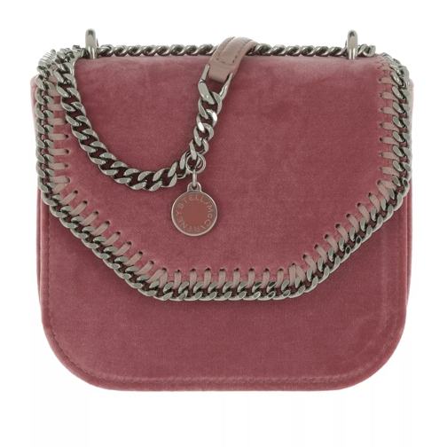 Stella McCartney Falabella Box Bag S Velvet Pink Crossbody Bag