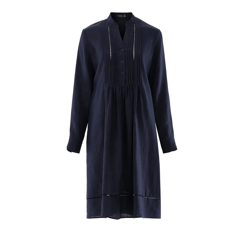 VAN LAACK Maxikleid Kleid Modern Fit Uni dunkel-blau