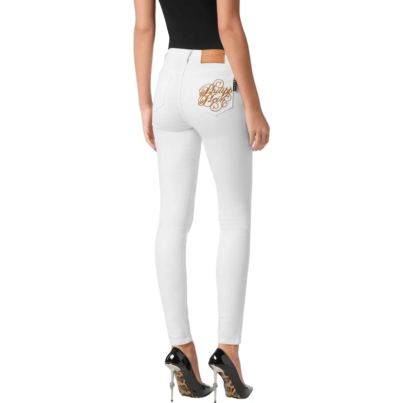 Philipp Plein Skinny-Leg-Jeans Jeggings weiss(Image 2)