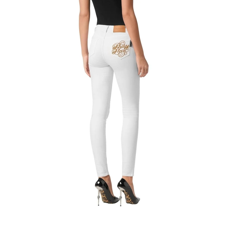 Philipp Plein Skinny-Leg-Jeans Jeggings weiss(Image 2)