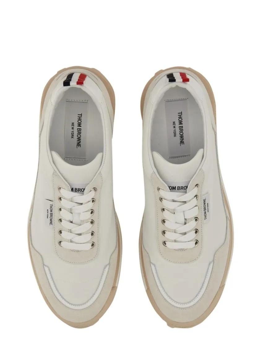 Thumbnail - Thom Browne Low-Top Sneaker - Sneaker Con Logo - Gr. 9 - in Weiß - für Damen