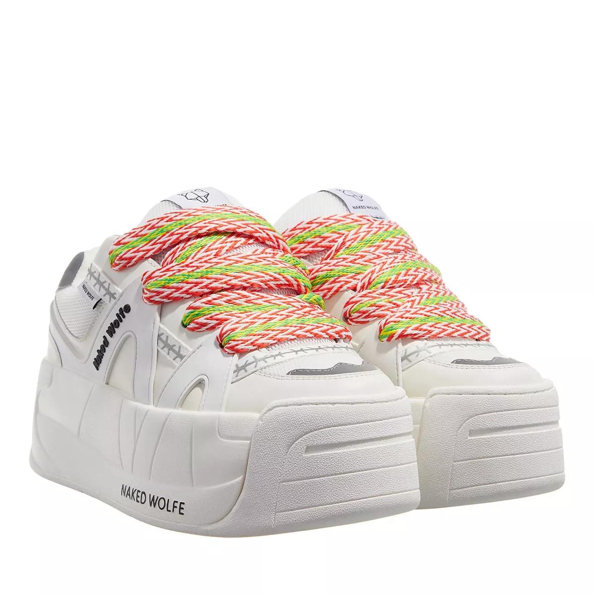 Naked Wolfe Slider White Platform Sneaker 3781