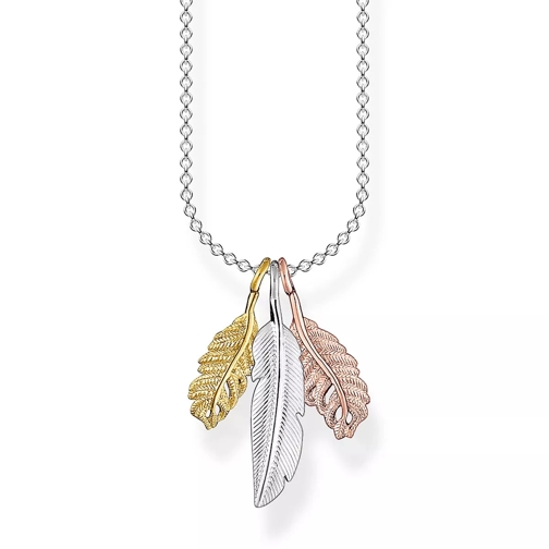 Thomas Sabo Necklace Feather Bicolor Mellanlångt halsband