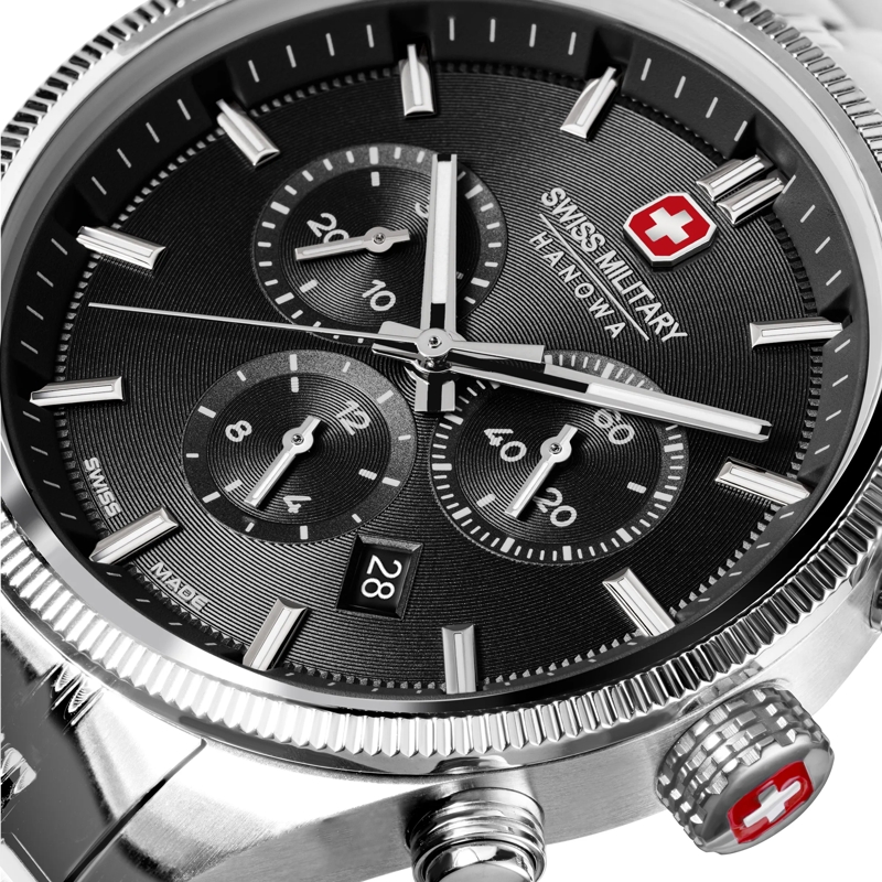 Swiss Military Hanowa Chronograph Quarzuhr Airman First Class silber(Image 4)